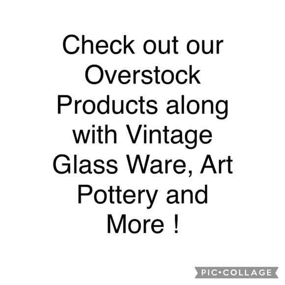 Overstock , Vintage , Glassware , Dinnerware , Art Glass, Art Pottery & More !!! - Picture 1 of 1